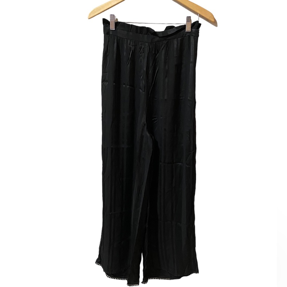 ZARA BLACK PANTS WIDE LEG HIGH WAIST SIZE XS